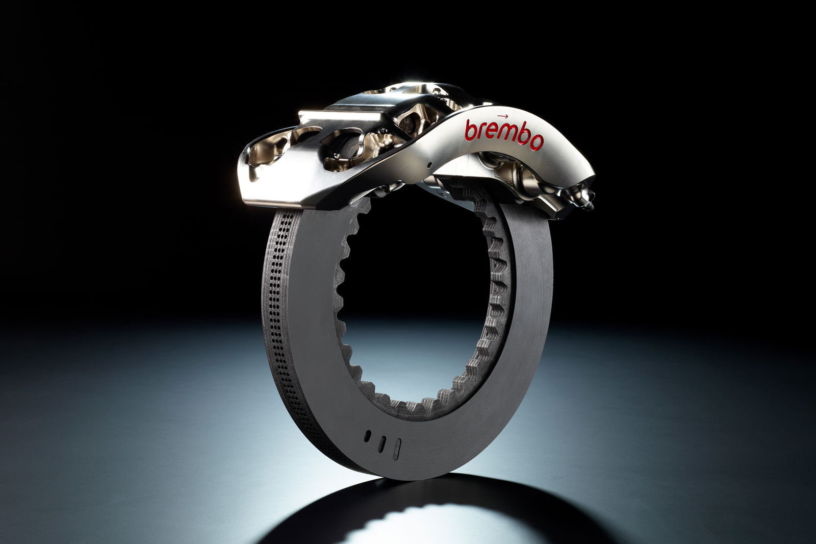 The Bugatti Bolide's Brembo brake disc